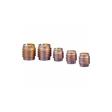 E-Z Lok Helical Insert, 1/4"-28 Thrd Sz, Brass, 25 PK 400-428